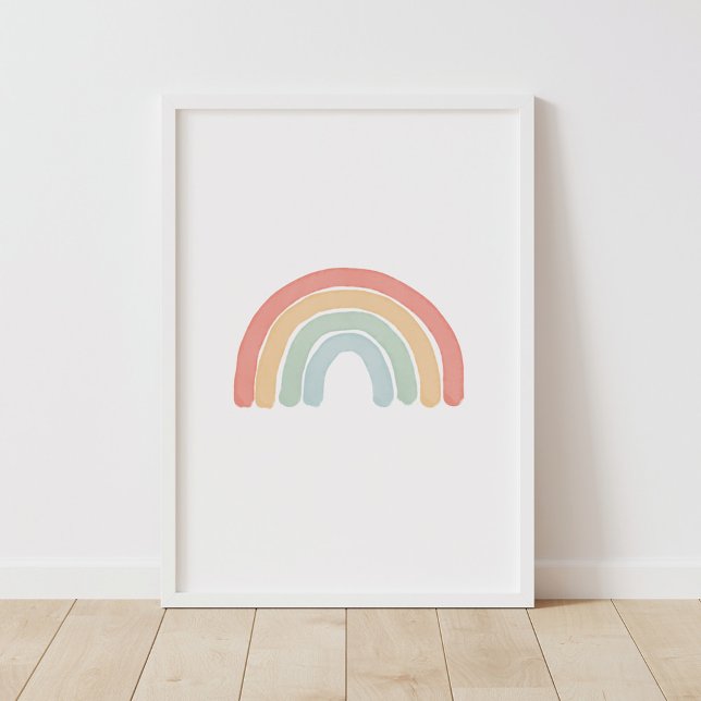 Watercolor Rainbow Nursery Poster (Creator Uploaded)