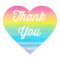 Watercolor Rainbow Party Thank You Stickers