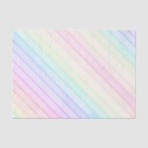 Watercolor Rainbow Pastel Stripe Gift Tissue Tissue Paper