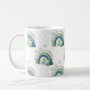 Watercolor Rainbow Pattern Coffee Mug