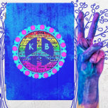 Watercolor Rainbow Peace Sign Against Vibrant Blue iPad Pro Cover<br><div class="desc">This tablet case has a colourful watercolor rainbow peace sign. The peace sign contains the words empathy, trust, acceptance, love, unity, one world, equality, and respect. The peace sign floats over a wonderful vibrant blue background. The peace symbol is surrounded by bright aqua and pink dots that form a unique...</div>