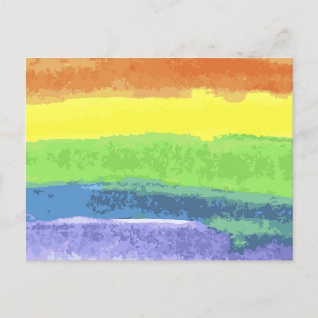 Watercolor Rainbow Postcard (Front)