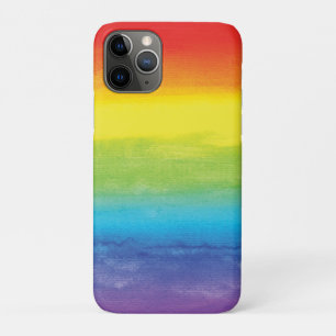 Watercolor Rainbow Pride Bright Vibrant iPhone 11 Pro Case