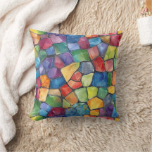 Watercolor Rainbow Stained Glass