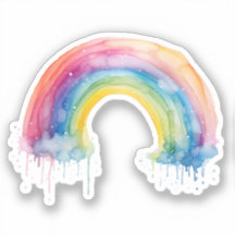 Watercolor Rainbow Sticker