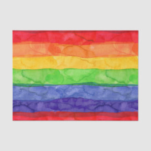 Watercolor Rainbow Tissue Paper