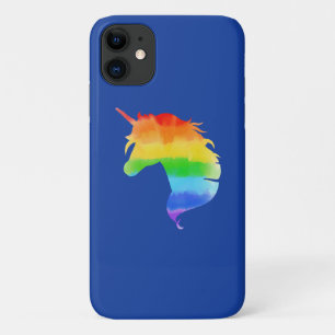 Watercolor Rainbow Unicorn iPhone 11 Case