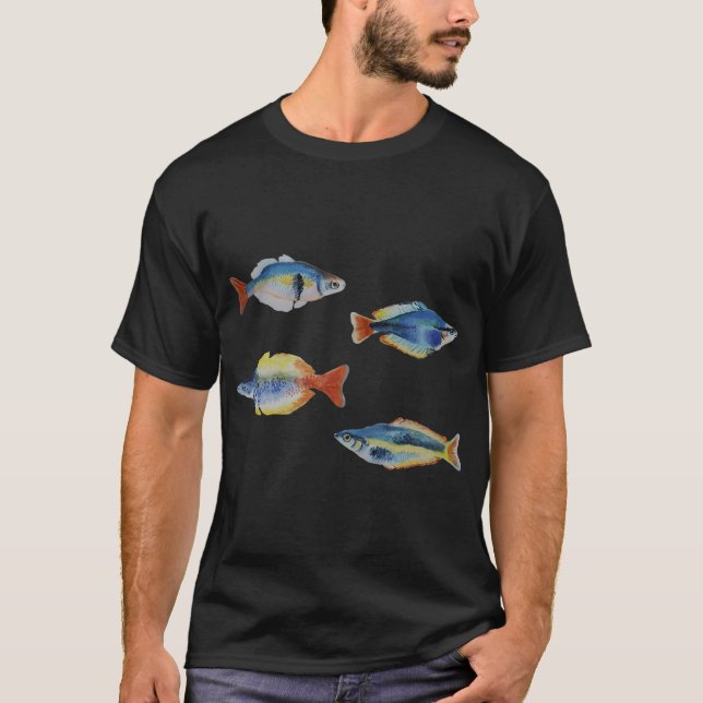 Watercolor Rainbowfish Bundle T-Shirt (Front)