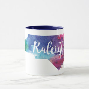 Watercolor Raleigh, North Carolina Mug