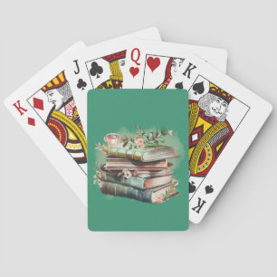 Watercolor Reading Time Playing Cards