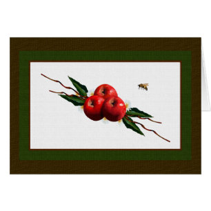 Watercolor Red Apples