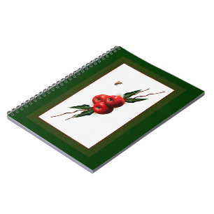 Watercolor Red Apples Notebook
