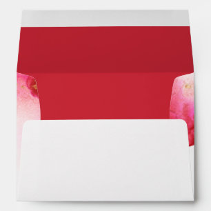 Watercolor Red Ruby Gold Geode JustCards™ Envelope