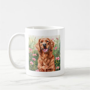Watercolor Red Setter Dog Coffee Cup Gift
