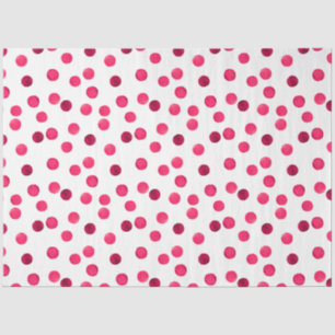 Watercolor  red watercolor polka dot pattern tissue paper