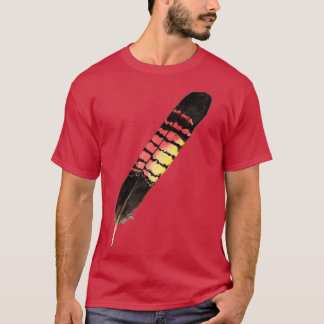 Watercolor Redtailed cockatoo feathers painting T-Shirt