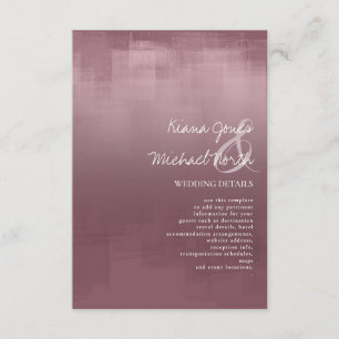 Watercolor Reflections Details Mauve ID774 Enclosure Card