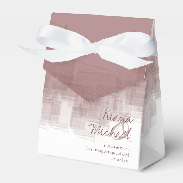 Watercolor Reflections Thank You Cinnamon ID774 Favour Box (Front Side)