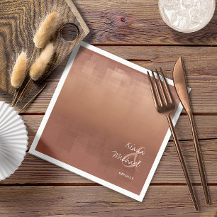 Watercolor Reflections Wedding Clay ID774 Napkin