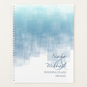 Watercolor Reflections Wedding Dusty Blue ID774 Planner