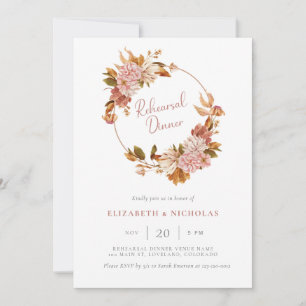 Watercolor Rehearsal Dinner Invitation