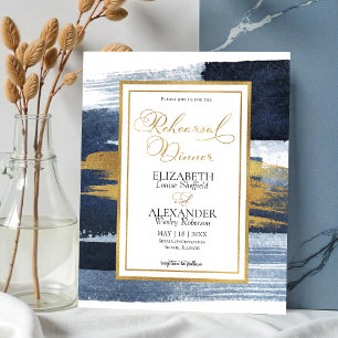 Watercolor Rehearsal Dinner Invitation Abstract