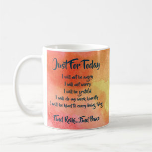 Watercolor Reiki Principles Mug