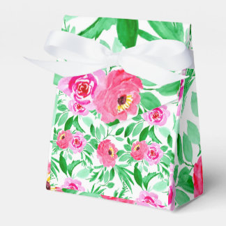 Watercolor Retro Art Design Favour Box