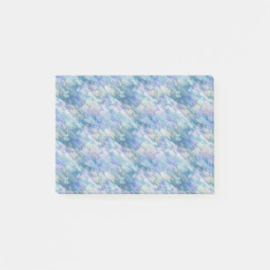 Watercolor Retro Blue Purple Raindrop Pattern Post-it Notes