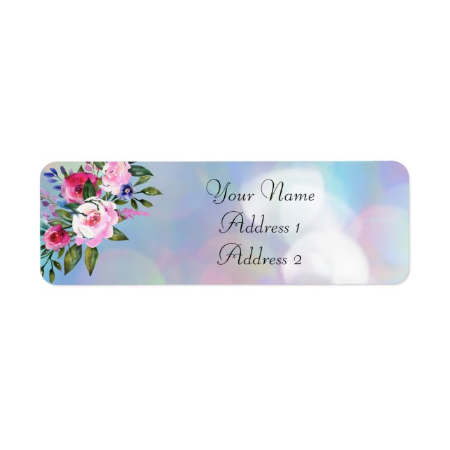 Watercolor Return Address Labels (Front)