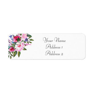 Watercolor Return  Avery Address Labels