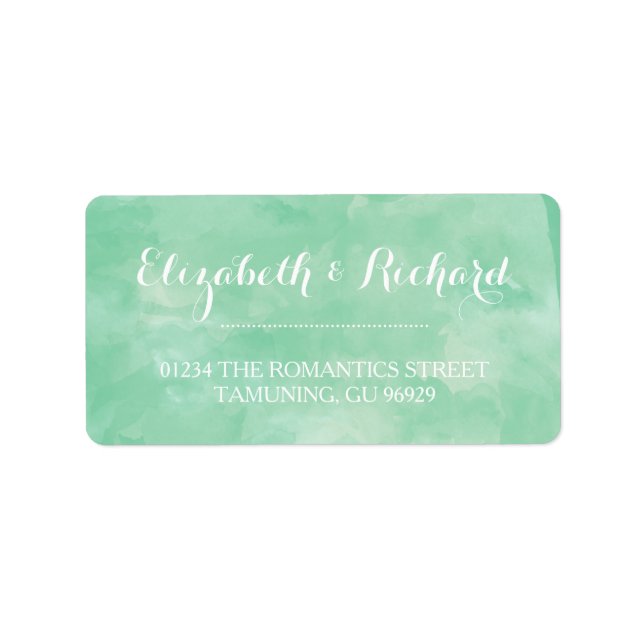 Watercolor Romance Address Labels (Front)