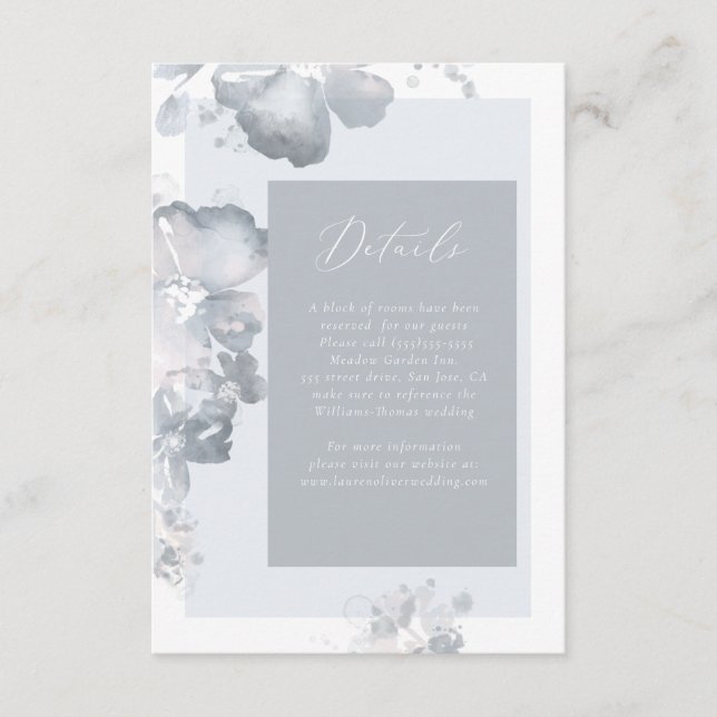 Watercolor Romance Details Card (Front)