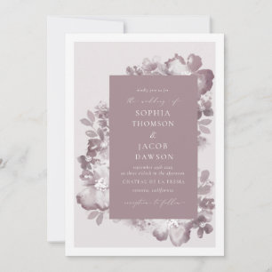 Watercolor Romance Invitation
