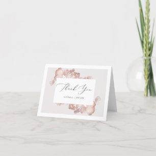 Watercolor Romance Thank You Card