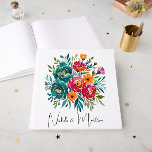 Watercolor Romance Wedding Guest Book
