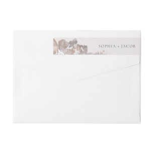 Watercolor Romance Wrap Around Label