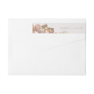 Watercolor Romance Wrap Around Label