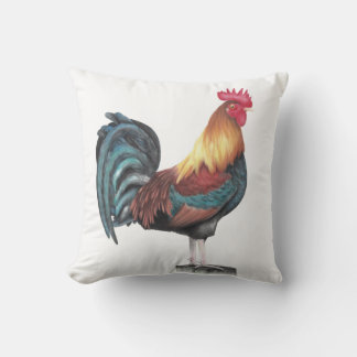 Watercolor Rooster Cushion