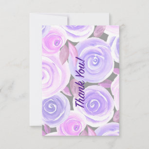 Watercolor Rose  Card
