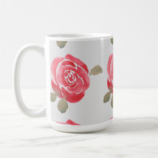 Watercolor Rose Coffee Mug
