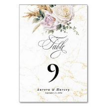 Watercolor Rose Flowers Elegant Chic Wedding