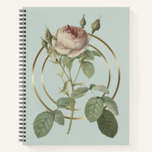 Watercolor Rose Notebook 