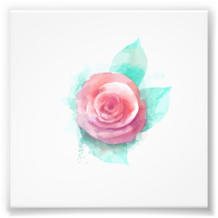 Watercolor_Rose Photo Print