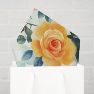 Watercolor Rose Tissue Paper