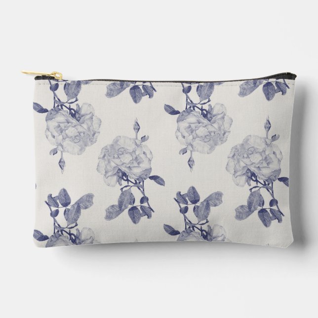 Watercolor Rose Toiletry Accessory Pouch (Front)