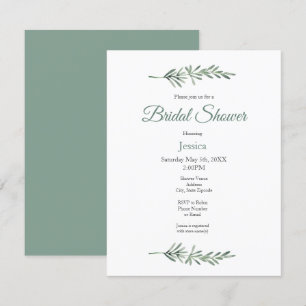 Watercolor Rosemary Invitation