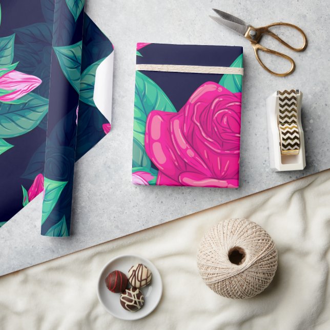 Watercolor Roses 13 Wrapping Paper (Crafts)