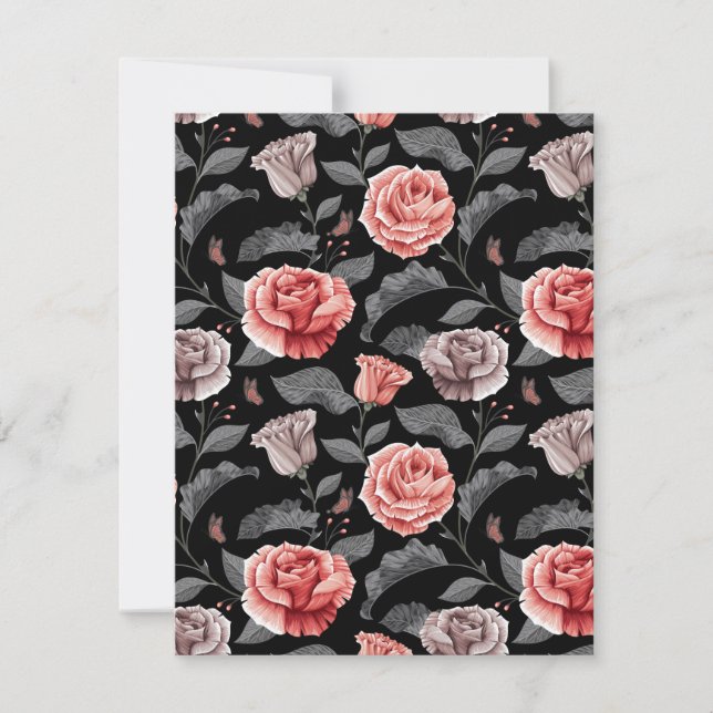 Watercolor Roses 15 Card (Front)