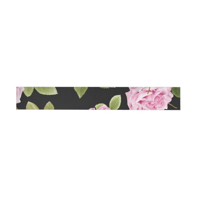 Watercolor Roses 20 Wraparound Address Label (Individual)